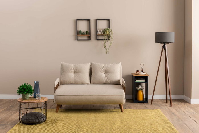 Atelier Del Sofa Cosmo Sofá-Cama de 2 Plazas - Crema